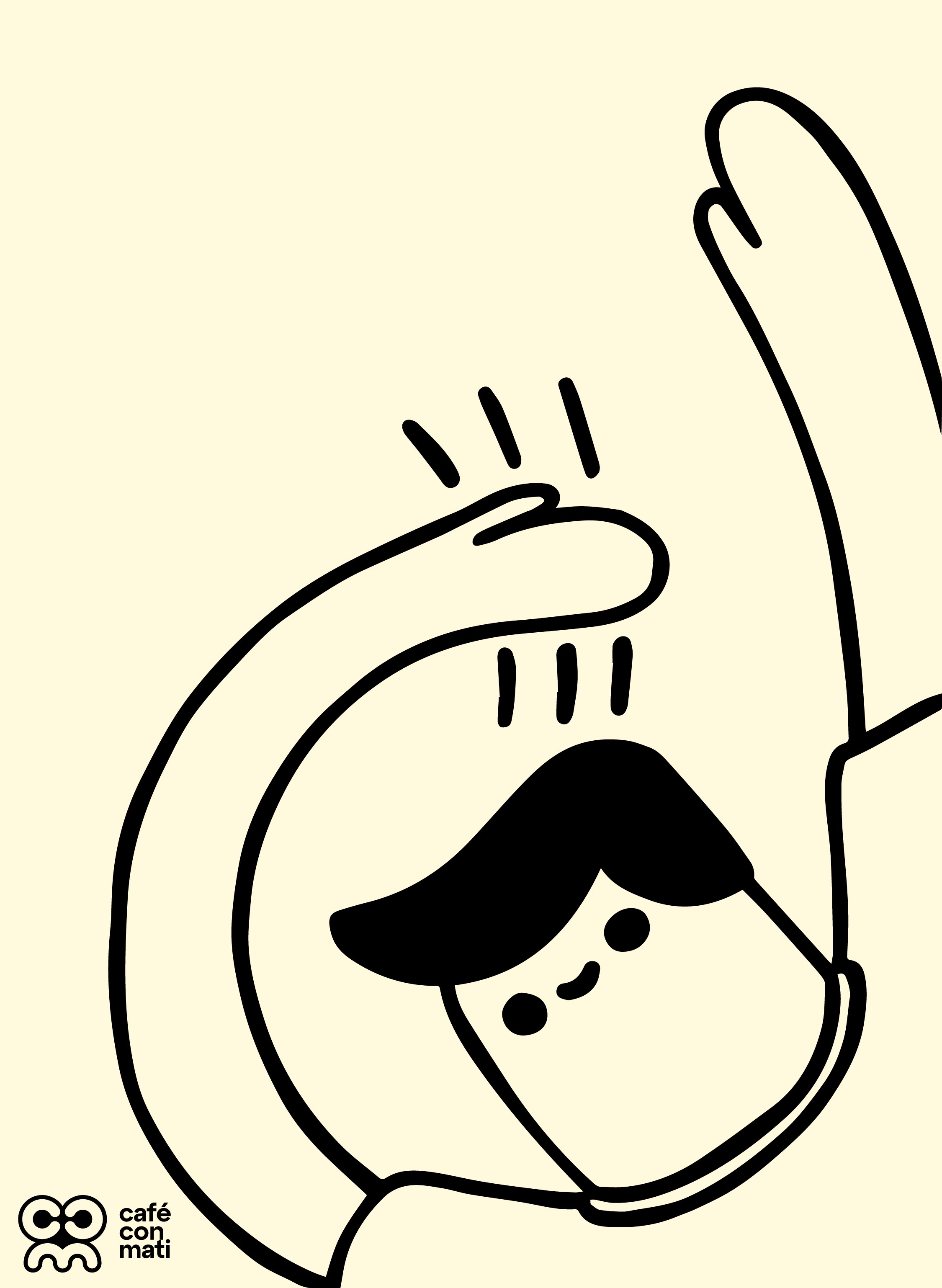 Ilustración de Nubo saludando